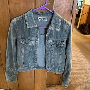 Plug Shorter Jean Jacket. Size Small.